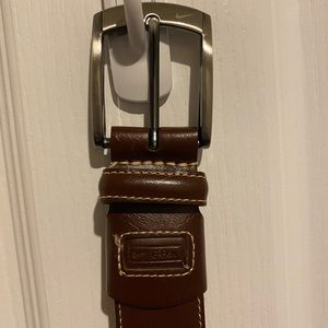 Nike G Flex Leather Belt Brown